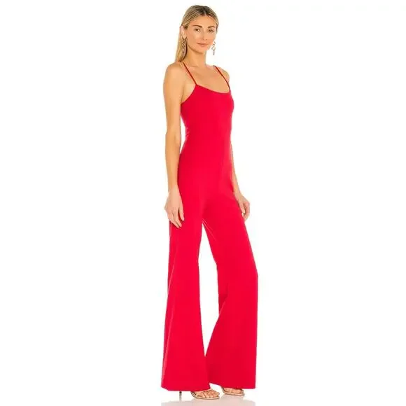 Lovers and Friends Lavinia Jumpsuit in Cherry Red NWT Size Small
